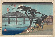 Nagakubo, Utagawa Hiroshige  Japanese, Woodblock print; ink and color on paper, Japan