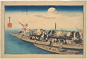 The Yodo River, from the series Famous Places of Kyoto (Kyoto meisho no uchi, Yodo-gawa), Utagawa Hiroshige  Japanese, Woodblock print (nishiki-e); ink and color on paper, Japan