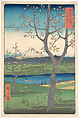 Musashi, Koshigaya Zai, Woodblock print; ink and color on paper, Japan