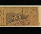 Rice Culture, or Sowing and Reaping, Unidentified artist Chinese, mid-14th century, Handscroll; ink and color on silk, China