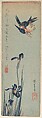 Kingfisher and Irises, Utagawa Hiroshige  Japanese, Woodblock print, Japan