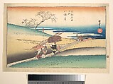 Village of Yase, Utagawa Hiroshige  Japanese, Woodblock print; ink and color on paper, Japan