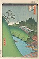 Shohei Bridge, Seido Temple and Kanda River, Utagawa Hiroshige Japanese, Woodblock print; ink and color on paper, Japan
