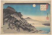 The Autumn Moon at Ishiyama on Lake Biwa, Utagawa Hiroshige Japanese, Woodblock print; ink and color on paper, Japan
