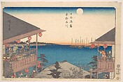 Toto, Shinagawa, Utagawa Hiroshige Japanese, Woodblock print; ink and color on paper, Japan