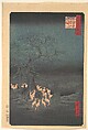 Foxes Meeting at Oji, Utagawa Hiroshige Japanese, Woodblock print; ink and color on paper, Japan