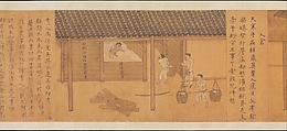 Rice Culture, or Sowing and Reaping, Unidentified artist Chinese, mid-14th century, Handscroll; ink and color on silk, China