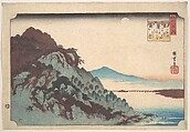 The Autumn Moon at Ishiyama on Lake Biwa., Utagawa Hiroshige Japanese, Woodblock print; ink and color on paper, Japan