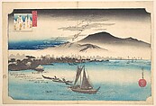 Returning Geese at Katada, Utagawa Hiroshige  Japanese, Woodblock print; ink and color on paper, Japan