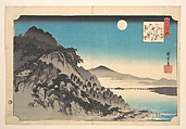 The Autumn Full Moon at Ishiyama, Utagawa Hiroshige  Japanese, Woodblock print; ink and color on paper, Japan