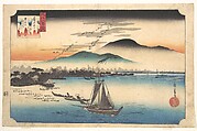 Returning Geese at Katada, Utagawa Hiroshige  Japanese, Woodblock print; ink and color on paper, Japan