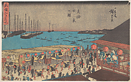 Takanawa Ni-ju-roku Ya, Utagawa Hiroshige Japanese, Woodblock print; ink and color on paper, Japan