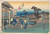 Totsuka; Moto Machi Betsudo, Utagawa Hiroshige Japanese, Woodblock print; ink and color on paper, Japan