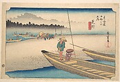 Mitsukei Tenryugawa, Utagawa Hiroshige Japanese, Woodblock print; ink and color on paper, Japan