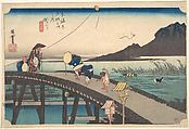 Kakegawa, Akihasan Empo, Utagawa Hiroshige Japanese, Woodblock print; ink and color on paper, Japan