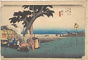 Fukuroi; De Chaya, Utagawa Hiroshige Japanese, Woodblock print; ink and color on paper, Japan
