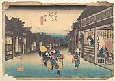 Goyu, Tabibito Ryujo, Utagawa Hiroshige  Japanese, Woodblock print; ink and color on paper, Japan