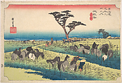 Chiryu, Shuka Uma Ichi, Utagawa Hiroshige  Japanese, Woodblock print; ink and color on paper, Japan