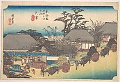 Otsu, Soii Chaya, Utagawa Hiroshige  Japanese, Woodblock print; ink and color on paper, Japan