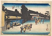 Narumi, Meibutsu Arimatsu Shibori, Utagawa Hiroshige  Japanese, Woodblock print; ink and color on paper, Japan