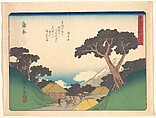 東海道五十三次 蒲原, Utagawa Hiroshige Japanese, Woodblock print; ink and color on paper, Japan