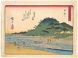 東海道五十三次 由井, Utagawa Hiroshige Japanese, Woodblock print; ink and color on paper, Japan