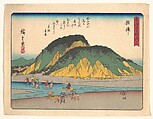 東海道五十三次 興津, Utagawa Hiroshige Japanese, Woodblock print; ink and color on paper, Japan
