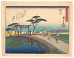 東海道五十三次 掛川, Utagawa Hiroshige Japanese, Woodblock print; ink and color on paper, Japan