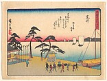 東海道五十三次之内 荒井, Utagawa Hiroshige Japanese, Woodblock print; ink and color on paper, Japan