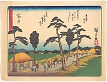 Fukuroi, from the series The Fifty-three Stations of the Tōkaidō Road, Utagawa Hiroshige Japanese, Woodblock print; ink and color on paper, Japan