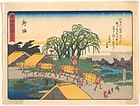Goyu, from the series The Fifty-three Stations of the Tōkaidō Road, Utagawa Hiroshige Japanese, Woodblock print; ink and color on paper, Japan