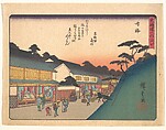 Narumi, from the series The Fifty-three Stations of the Tōkaidō Road, Utagawa Hiroshige Japanese, Woodblock print; ink and color on paper, Japan