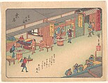 Kuwana, from the series The Fifty-three Stations of the Tōkaidō Road, Utagawa Hiroshige Japanese, Woodblock print; ink and color on paper, Japan