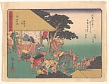 Ishiyakushi, from the series The Fifty-three Stations of the Tōkaidō Road, Utagawa Hiroshige Japanese, Woodblock print; ink and color on paper, Japan