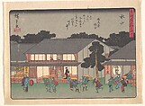 Mizukuchi, from the series The Fifty-three Stations of the Tōkaidō Road, Utagawa Hiroshige Japanese, Woodblock print; ink and color on paper, Japan