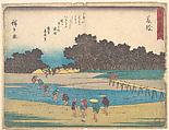 Fujieda, Utagawa Hiroshige Japanese, Woodblock print; ink and color on paper, Japan