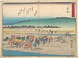 Kanaya, Utagawa Hiroshige  Japanese, Woodblock print; ink and color on paper, Japan