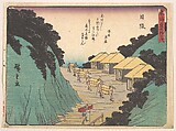 Nissaka; Sayo no Naka Yama, pass in the Bayo Mountains, Utagawa Hiroshige  Japanese, Woodblock print; ink and color on paper, Japan