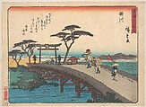 Kakegawa; Akiba-san Embo, Utagawa Hiroshige  Japanese, Woodblock print; ink and color on paper, Japan