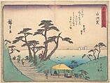 Shirasuka, Utagawa Hiroshige  Japanese, Woodblock print; ink and color on paper, Japan
