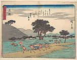 Shono, Utagawa Hiroshige  Japanese, Woodblock print; ink and color on paper, Japan
