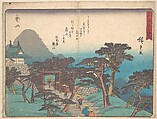 Kameyama, Utagawa Hiroshige  Japanese, Woodblock print; ink and color on paper, Japan