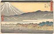 Numazu, Utagawa Hiroshige Japanese, Woodblock print; ink and color on paper, Japan