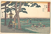 Kakegawa, Utagawa Hiroshige Japanese, Woodblock print; ink and color on paper, Japan