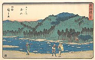 Tsuchiyama, Utagawa Hiroshige  Japanese, Woodblock print; ink and color on paper, Japan