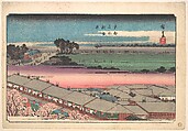 Shin Yoshiwara, Utagawa Hiroshige Japanese, Woodblock print; ink and color on paper, Japan