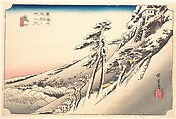 Clear Weather after Snow, Utagawa Hiroshige Japanese, Woodblock print; ink and color on paper, Japan