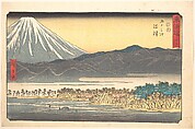 Numazu, Number 13, from the series Fifty-Three Stations of the Tōkaidō (Tōkaidō gojūsan tsugi), Utagawa Hiroshige Japanese, Woodblock print, Japan