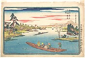 A View of Late Spring at Masaki, Utagawa Hiroshige  Japanese, Woodblock print; ink and color on paper, Japan