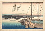 Clearing Weather at Shibaura, Utagawa Hiroshige  Japanese, Woodblock print; ink and color on paper, Japan